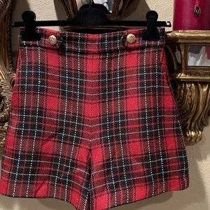 Zara tweed shorts